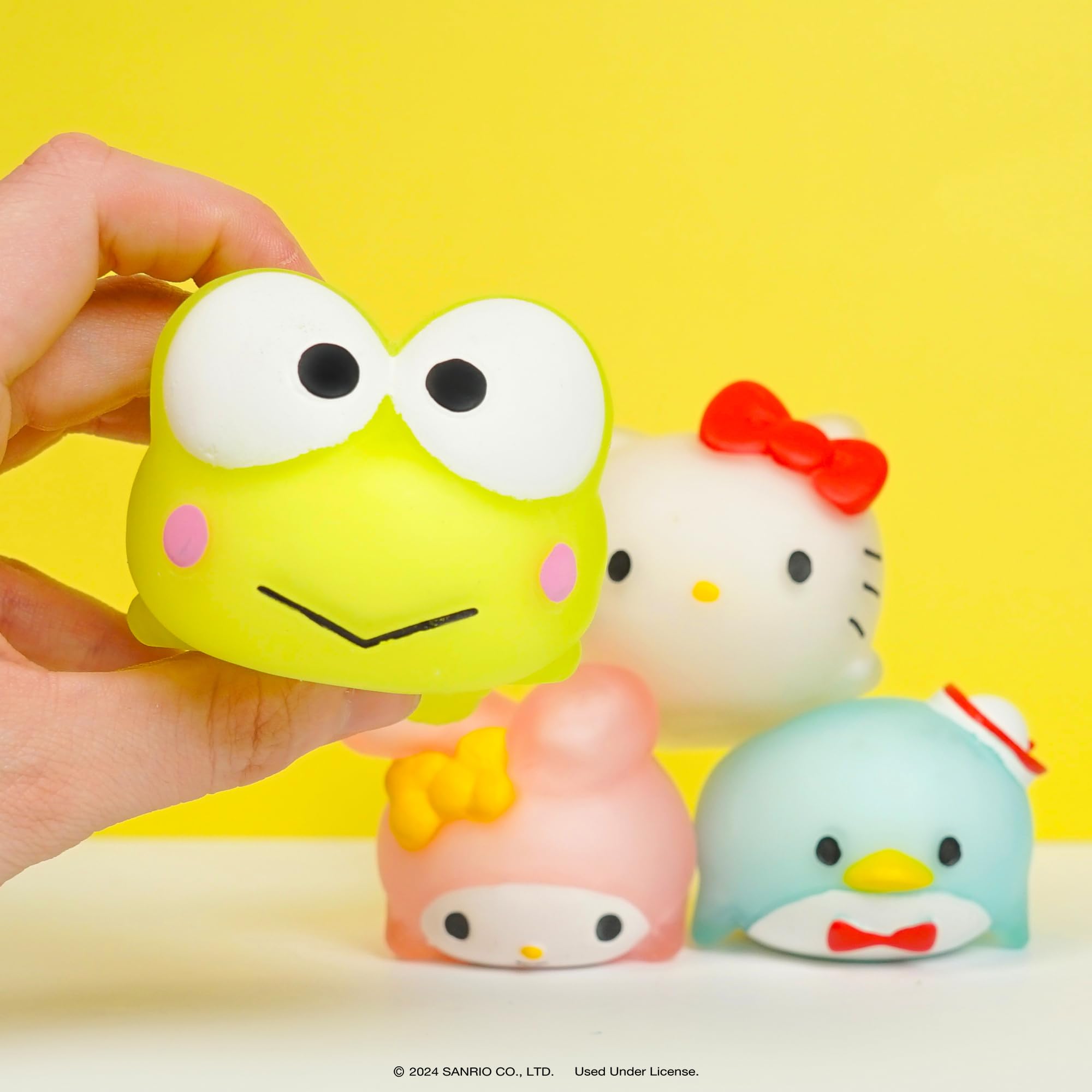 Hamee SquiSHU Sanrio Hello Kitty and Friends Keroppi Mochi Squishy Toy – Stretchy Fidget Sensory Toy