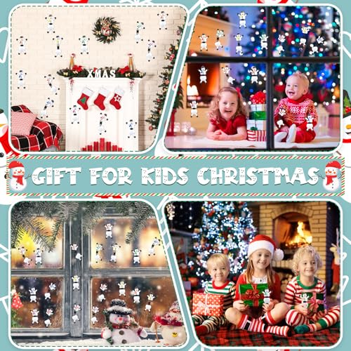 Hanaive 24 Pack Christmas Sticky Wall Toys - Snowman Climbers Party Favors