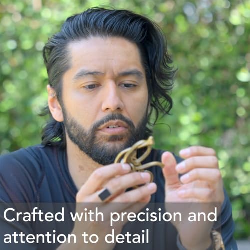 Hanayama Cylinder Brainteaser Puzzle – Level 4 Challenging Cast Metal by Vesa Timonen