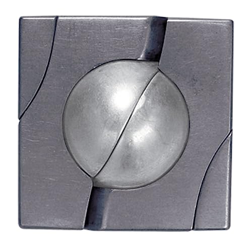 Hanayama Marble Metal Brainteaser Puzzle – Level 4 Challenge for Ages 12+