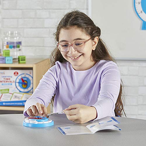 hand2mind Advanced NumberLine Clock – Learn to Tell Time with Number Line Math Manipulative