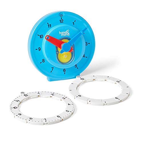 hand2mind Advanced NumberLine Clock – Learn to Tell Time with Number Line Math Manipulative