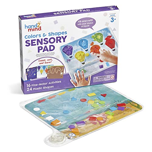 hand2mind Colors and Shapes Sensory Pad – Quiet Time Fine Motor Toy for Kids 3-5
