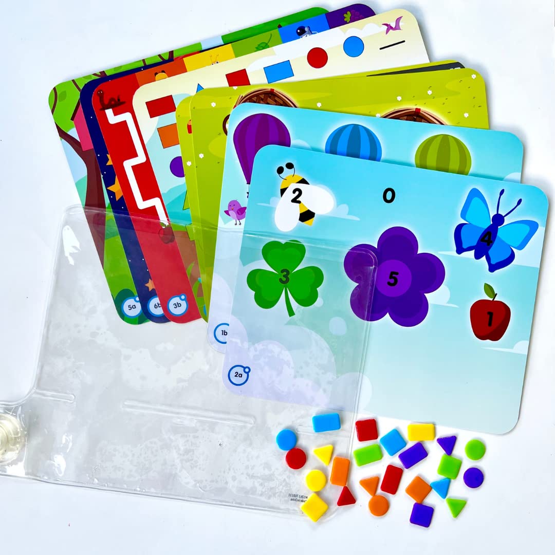 hand2mind Colors and Shapes Sensory Pad – Quiet Time Fine Motor Toy for Kids 3-5