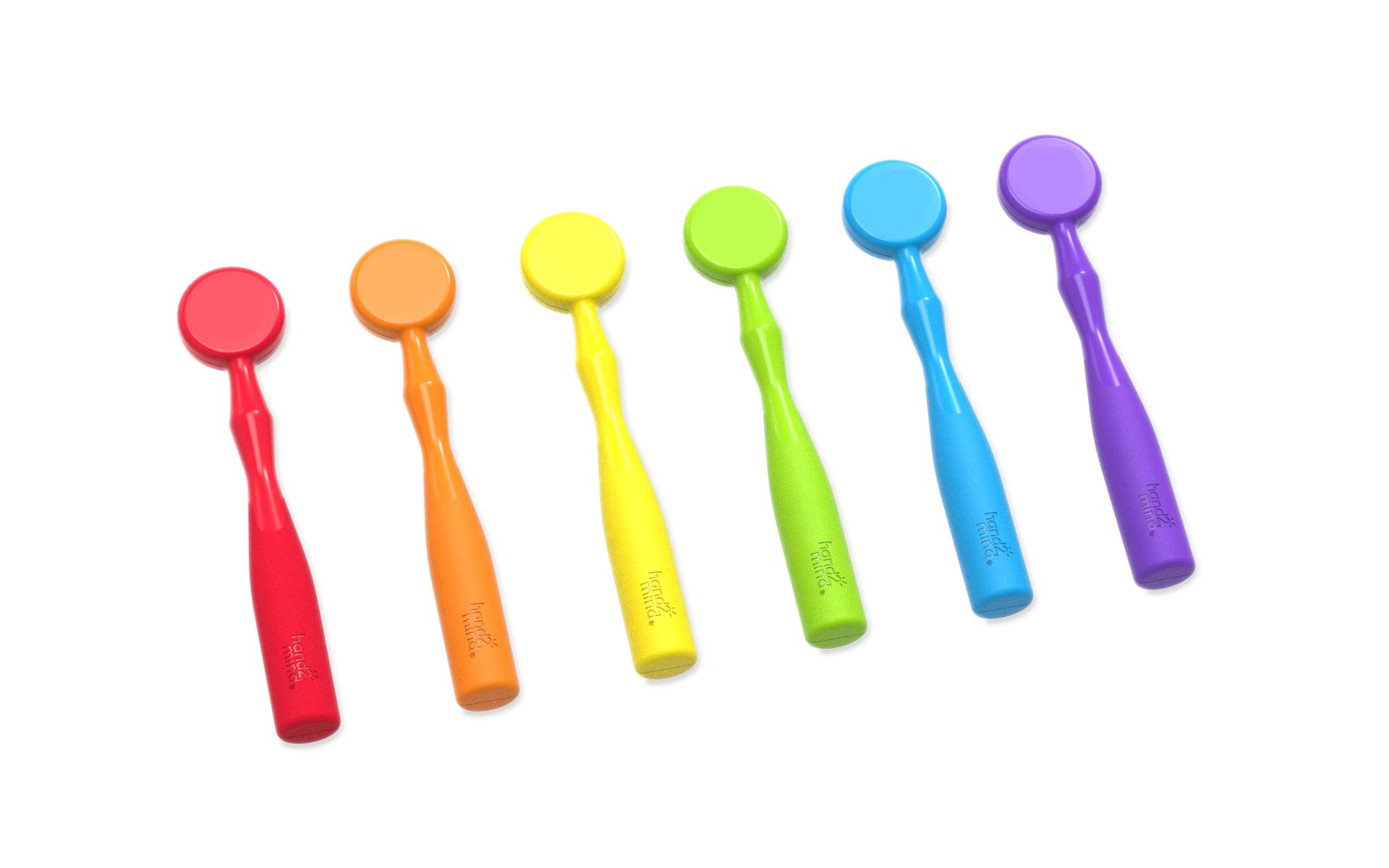 hand2mind Magnetic Wands for Kids - Set of 6 Rainbow Magnet Wands for Early Literacy and Science Exploration