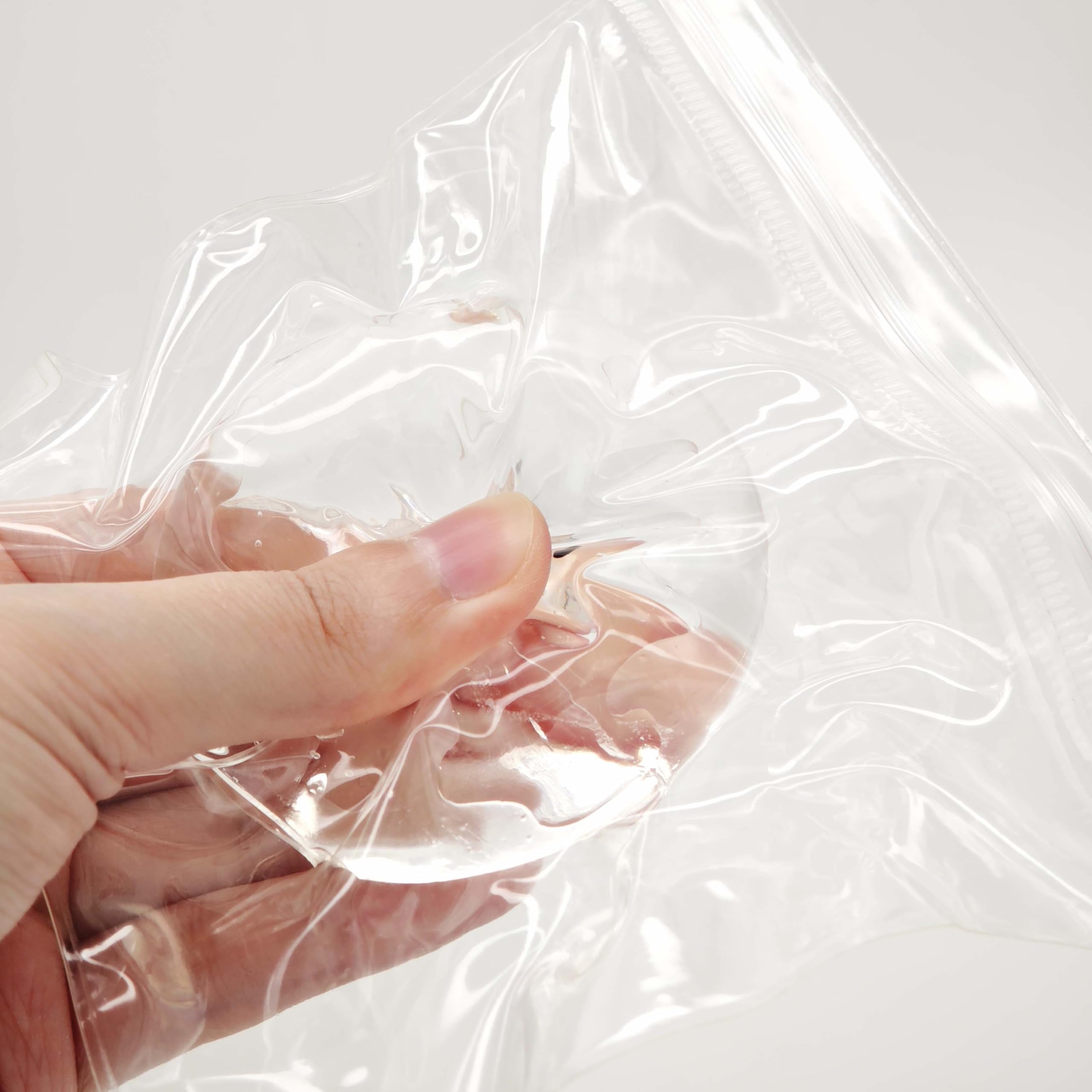 Handmade Crystal Ball Taba Squishy Toy - Clear Smile Stress Relief Fidget for Adults