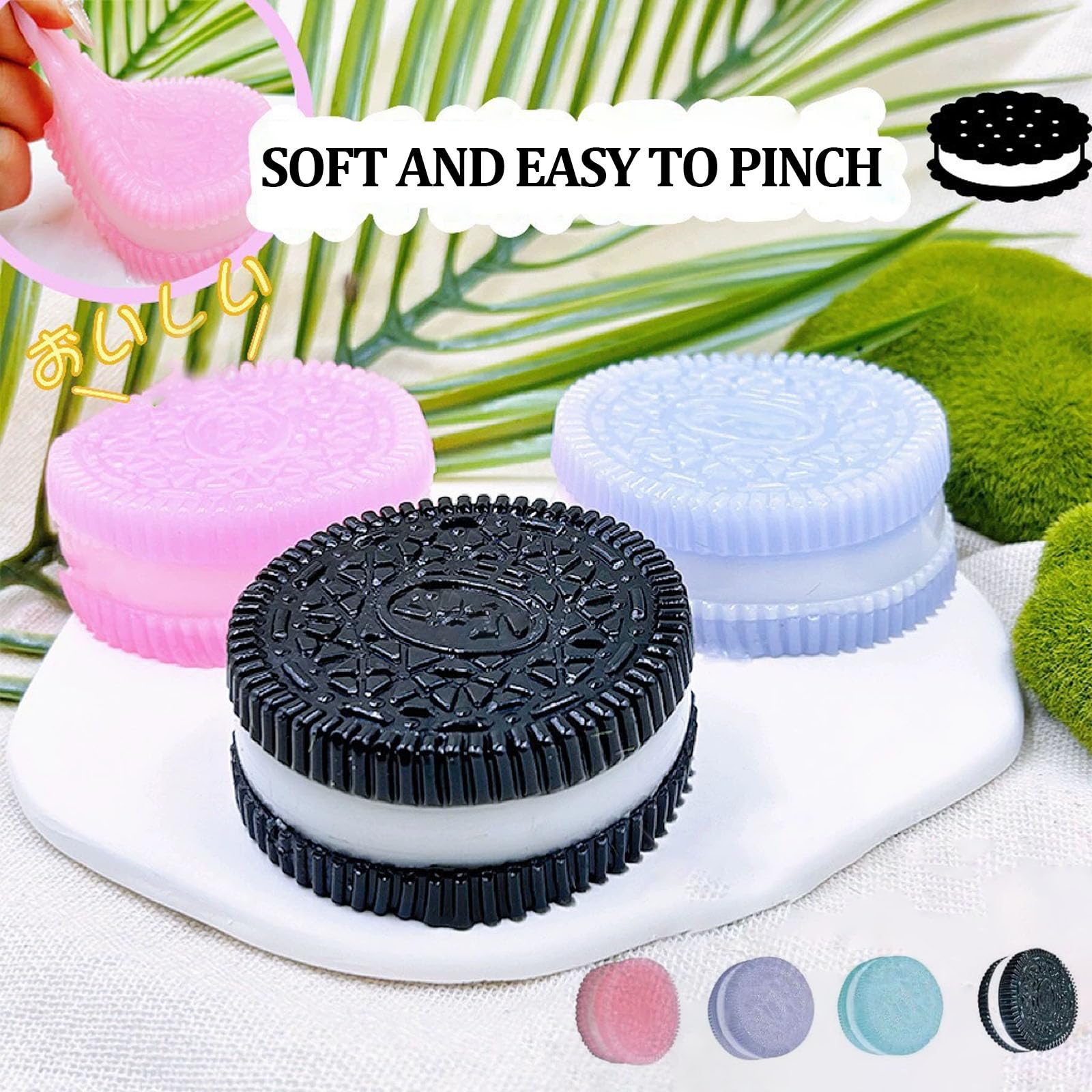 Handmade Silicone Squishy Toys 4-Pack – Ultra-Soft Stress Relief Fidget for Anxiety and Relaxation, Easter Desk Accessory