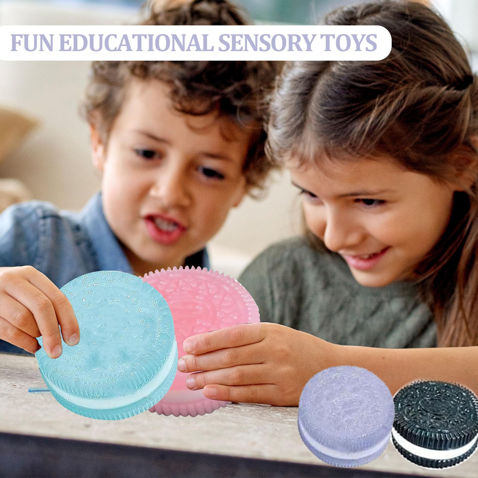 Handmade Silicone Squishy Toys 4-Pack – Ultra-Soft Stress Relief Fidget for Anxiety and Relaxation, Easter Desk Accessory