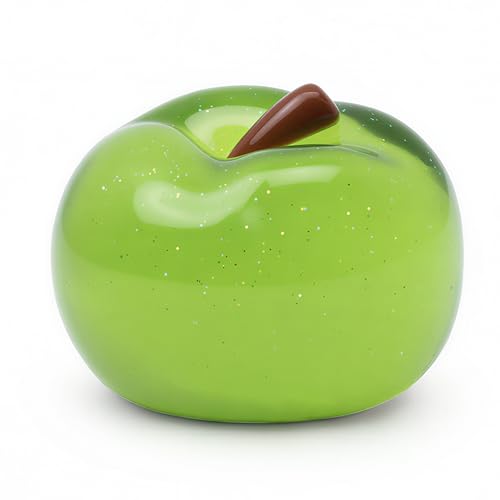 Handmade TABA Clear Apple Squishy – Jumbo Mochi Stress Relief Toy, Non-Toxic Silicone Fidget for Kids & Adults