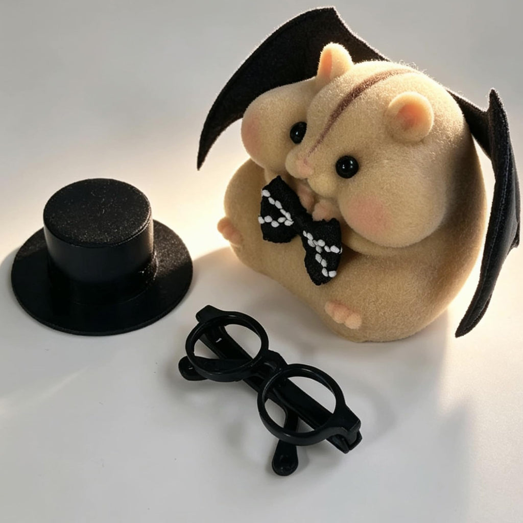 Handmade Taba Squishy Hamster Toy – Brown Monster, Soft Silicone Mochi Fidget for Stress Relief