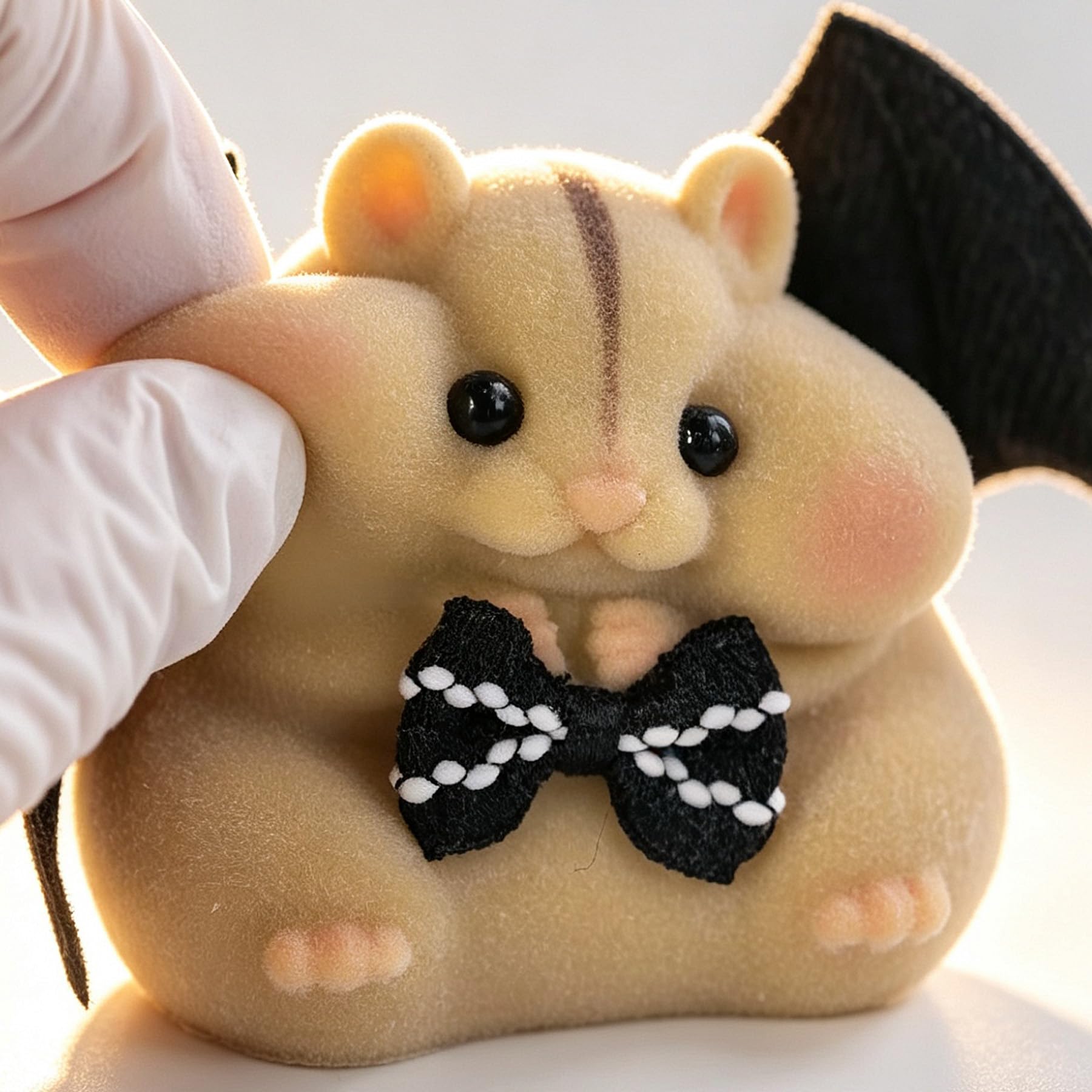 Handmade Taba Squishy Hamster Toy – Brown Monster, Soft Silicone Mochi Fidget for Stress Relief