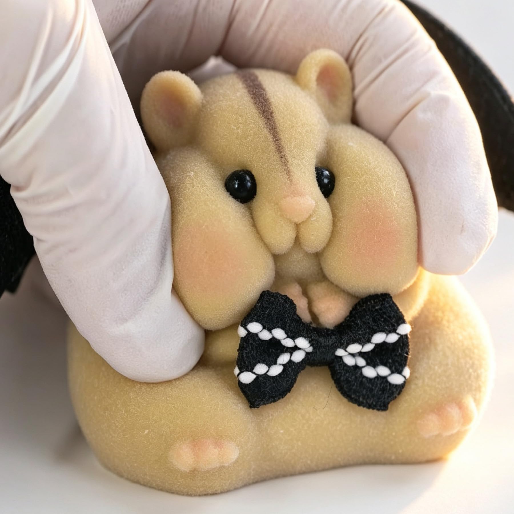 Handmade Taba Squishy Hamster Toy – Brown Monster, Soft Silicone Mochi Fidget for Stress Relief