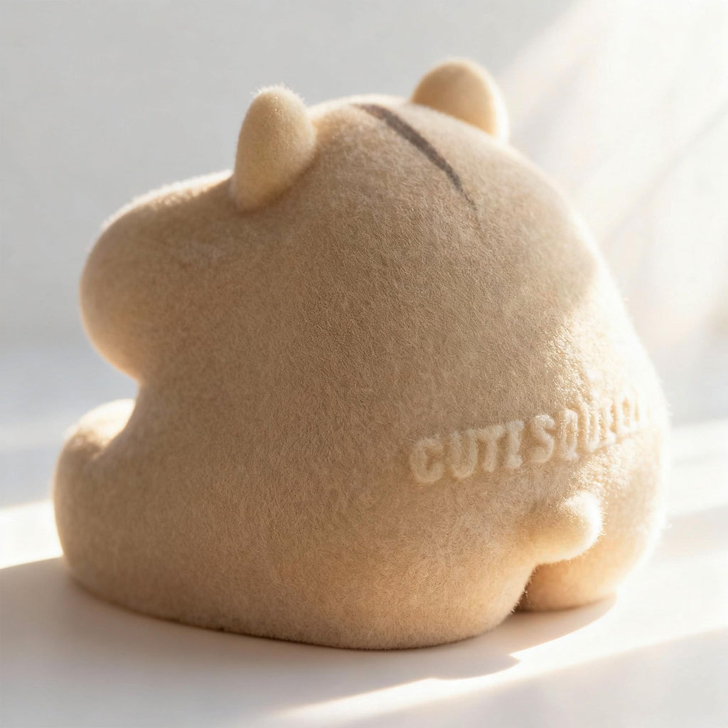 Handmade Taba Squishy Hamster Toy – Cute Brown Silicone Fidget Stress Relief Plushie for Kids & Adults