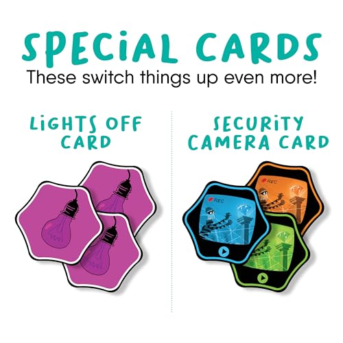 Hands Up Quick Thinking Card Game – Catch the Diamond Thief – Family Game Night for Kids 7+