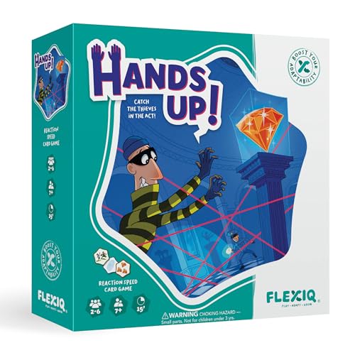 Hands Up Quick Thinking Card Game – Catch the Diamond Thief – Family Game Night for Kids 7+