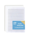 Handwriting Paper for Kindergarten – 100 Sheets, Double-Sided, 8.5x11 Inches, Ruled Practice Paper by Lyuzecheean