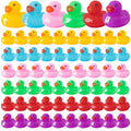 Haooryx Christian Mini Rubber Duck (120-Pack) - Religious Novelty Squeak Toys for Church Events, Easter Baskets