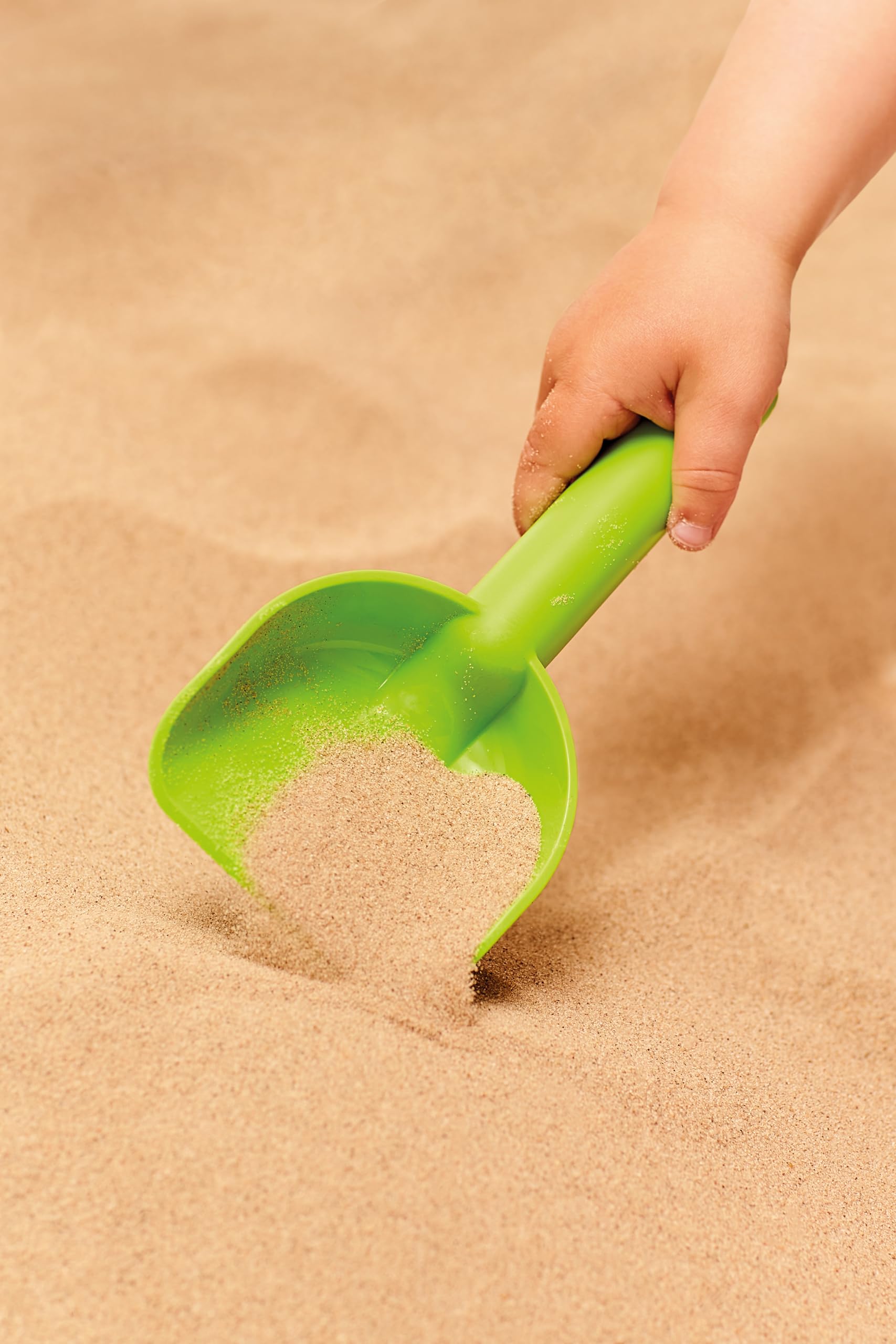 Hape Beach Basics Sand Toy Set – Bucket, Sifter, Rake, and Shovel for Toddlers 18M+