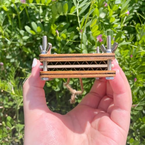 Happinit Micro Flower Press - Silver Mini Plant Preservation Kit for Pocket Flower Pressing