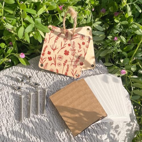 Happinit Micro Flower Press - Silver Mini Plant Preservation Kit for Pocket Flower Pressing