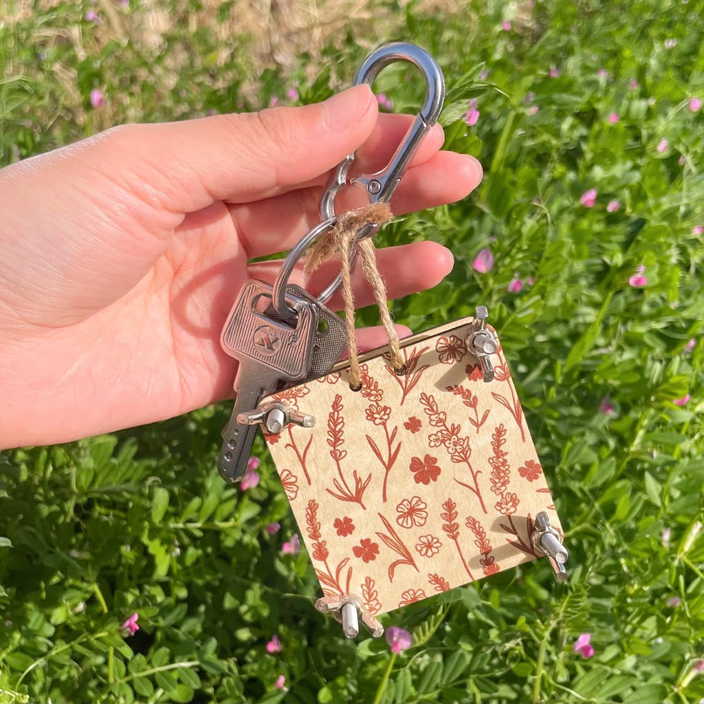Happinit Micro Flower Press - Silver Mini Plant Preservation Kit for Pocket Flower Pressing