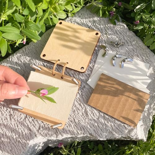 Happinit Micro Flower Press - Silver Mini Plant Preservation Kit for Pocket Flower Pressing