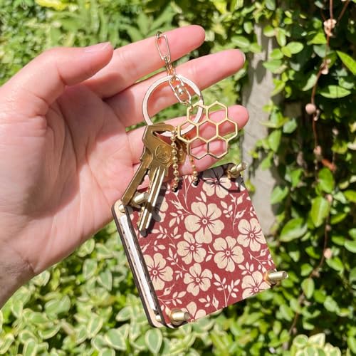 Happinit Mini Flower Press Kit – Gold Pocket-Sized Press for Drying Petals and Leaves (Micro Flower Pressing)