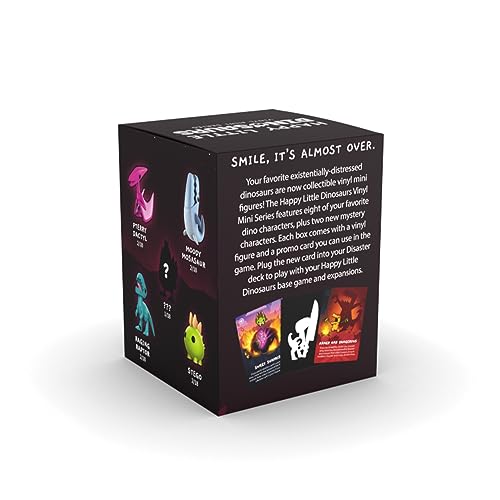 Happy Little Dinosaurs Vinyl Mini Mystery Box – Collectible Figure & Promo Card by Unstable Games