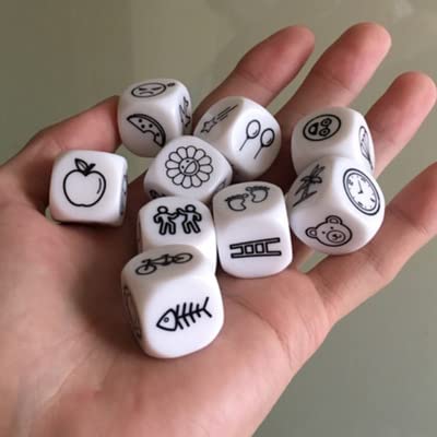 Happy Story 9 Cubes Bundle – Storytelling Dice Game with Iron Box Storage for Kids & Adults