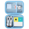 Hard Carrying Case Compatible with Nex Playground Game System - Blue EVA Storage Box with Mesh Pocket for Cables and Accessories