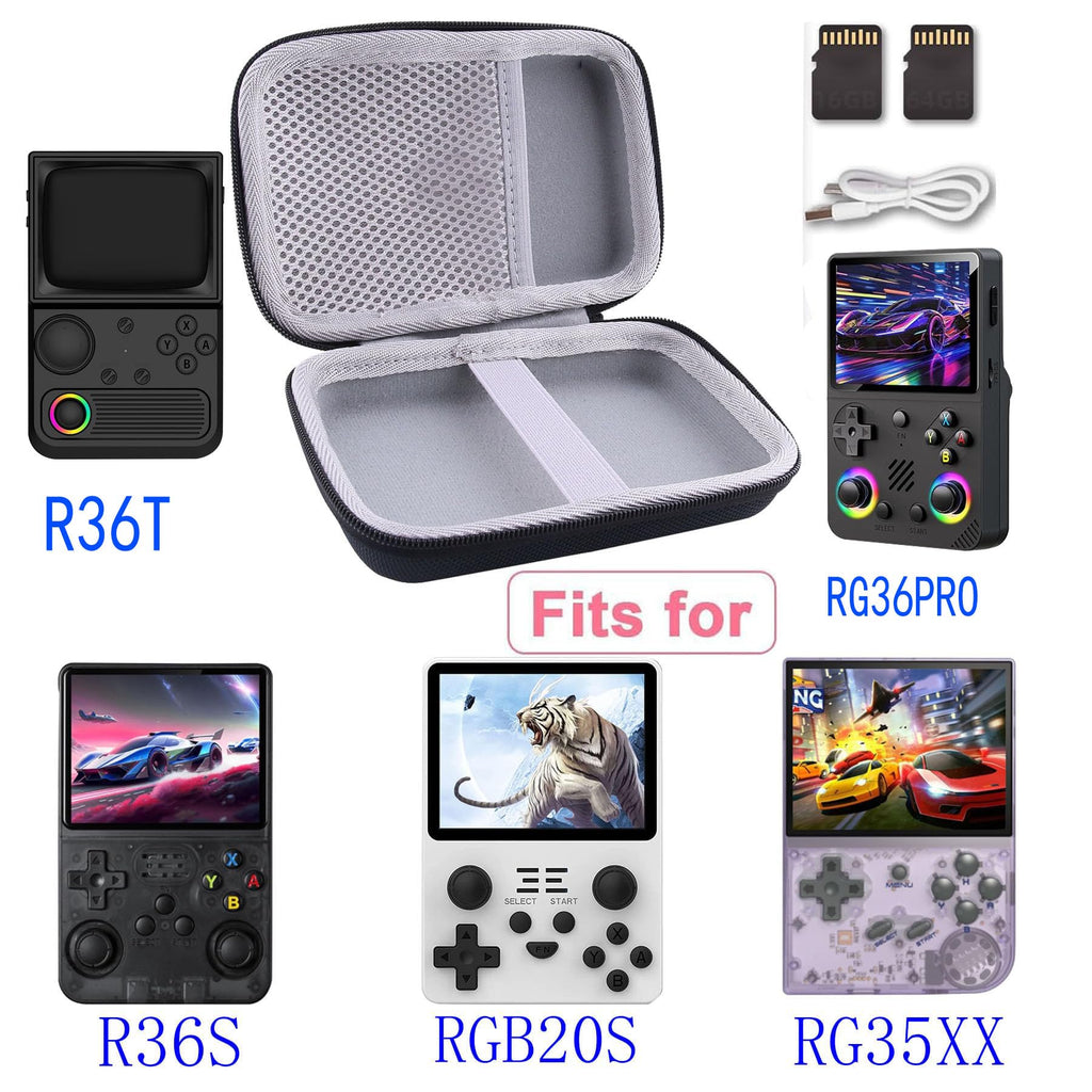 Hard Carrying Case for R36T R36S RG36PRO RG35XX Plus RGB20S – Black EVA Protection