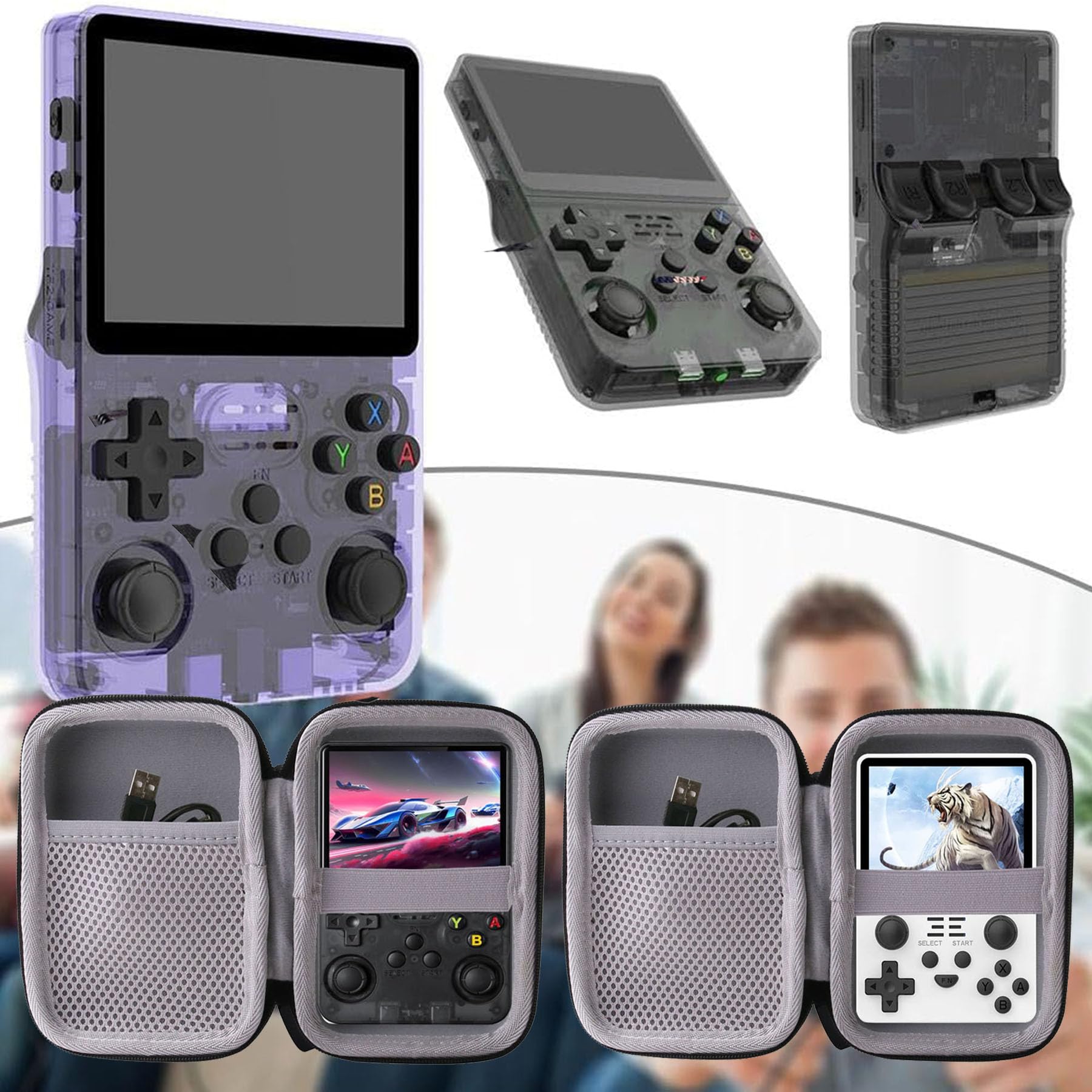 Hard Carrying Case for R36T R36S RG36PRO RG35XX Plus RGB20S – Black EVA Protection