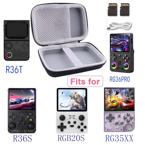 Hard Carrying Case for R36T R36S RG36PRO RG35XX Plus RGB20S – Black EVA Protection