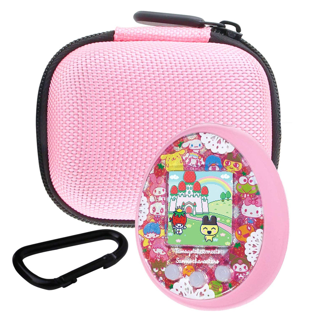 Hard EVA Carrying Case for Tamagotchi On/Pix/R2D2 – Pink by WERJIA
