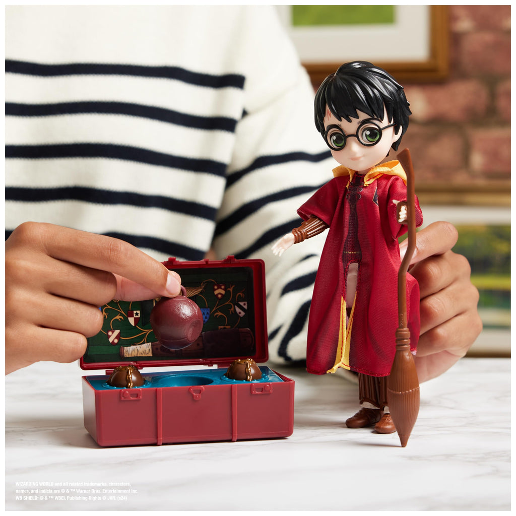 Harry Potter 8-Inch Quidditch Doll Gift Set – 11 Pieces with Robe & Accessories