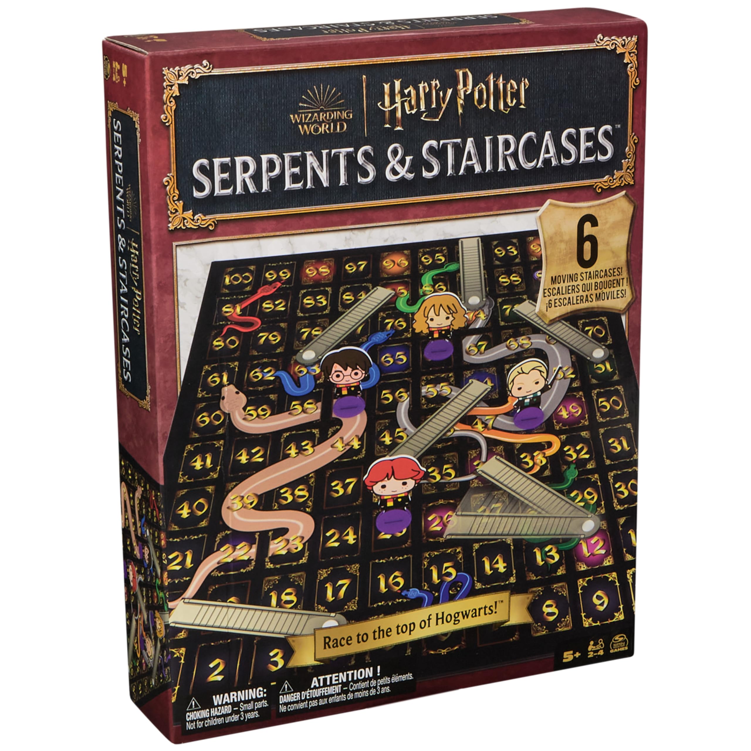 Harry Potter Serpents & Staircases Board Game – Race to the Top of Hogwarts