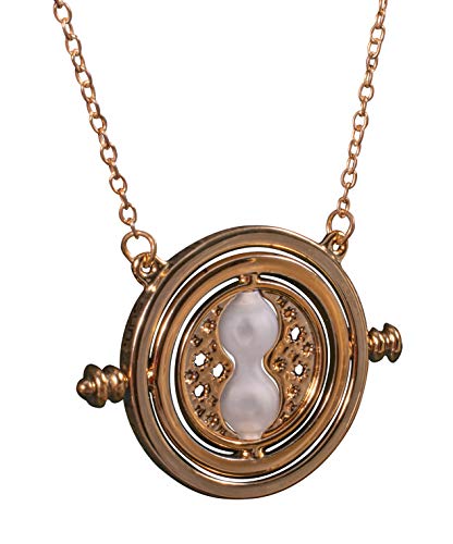 Harry Potter Time Turner Necklace – Officially Licensed Hermione Granger Costume Accessory with Spinning Pendant