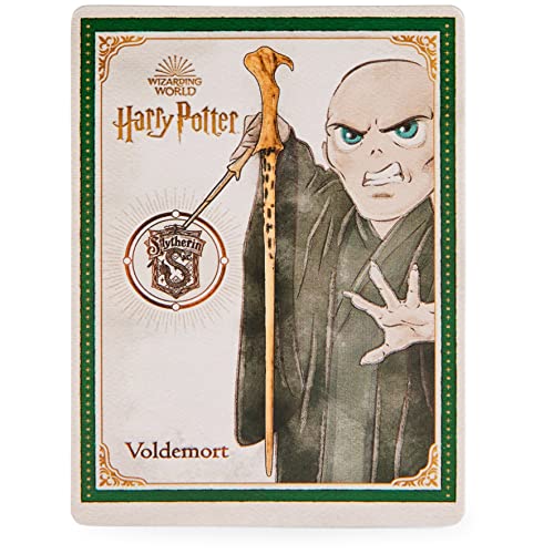 Harry Potter Voldemort Spellbinding Wand – 12-inch Replica with Weighted Base and Morsmordre Spell Card