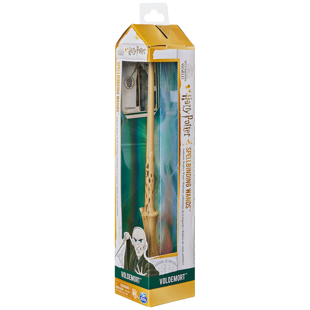 Harry Potter Voldemort Spellbinding Wand – 12-inch Replica with Weighted Base and Morsmordre Spell Card
