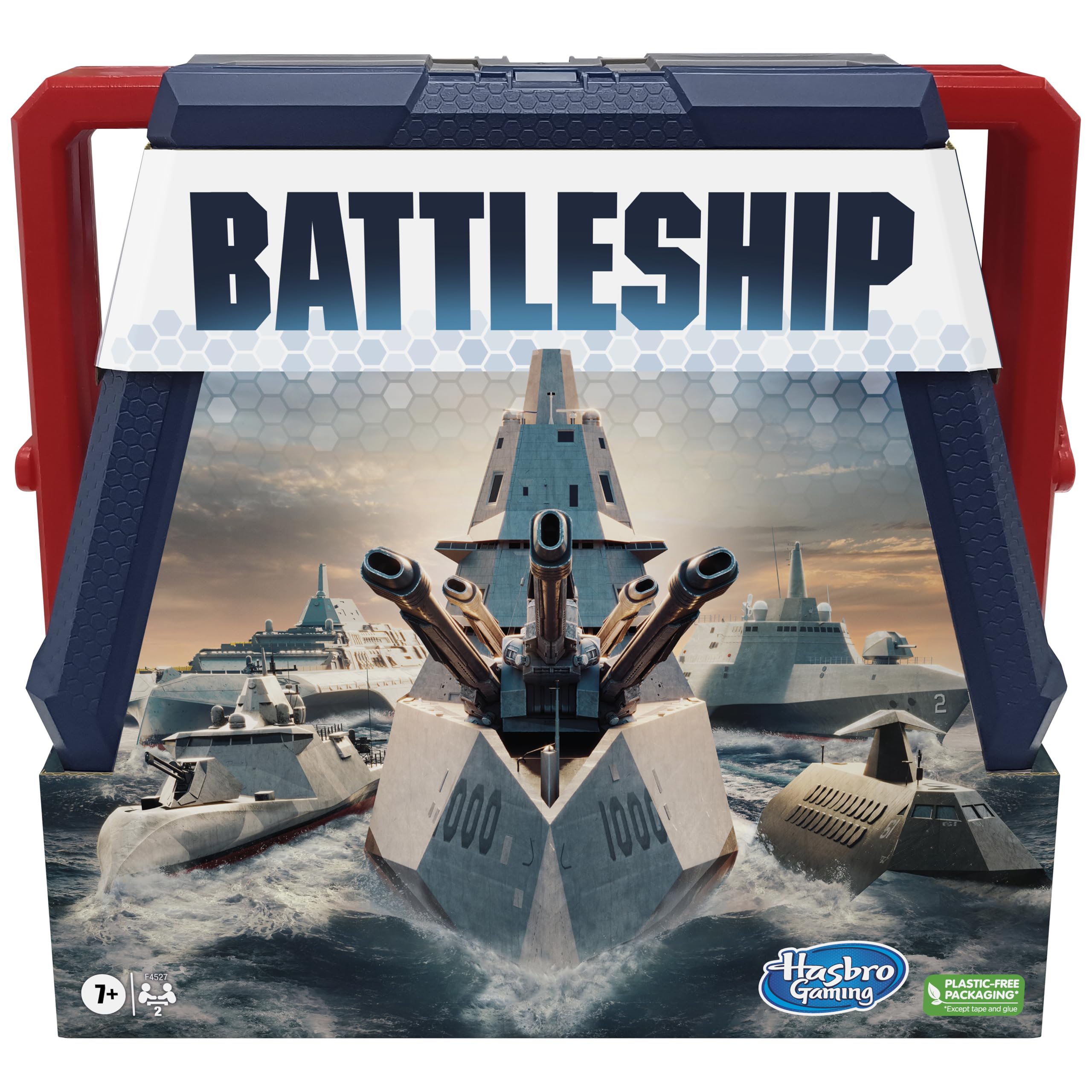 Hasbro Gaming Battleship - Classic Naval Combat Board Game for 2 Players Ages 7+