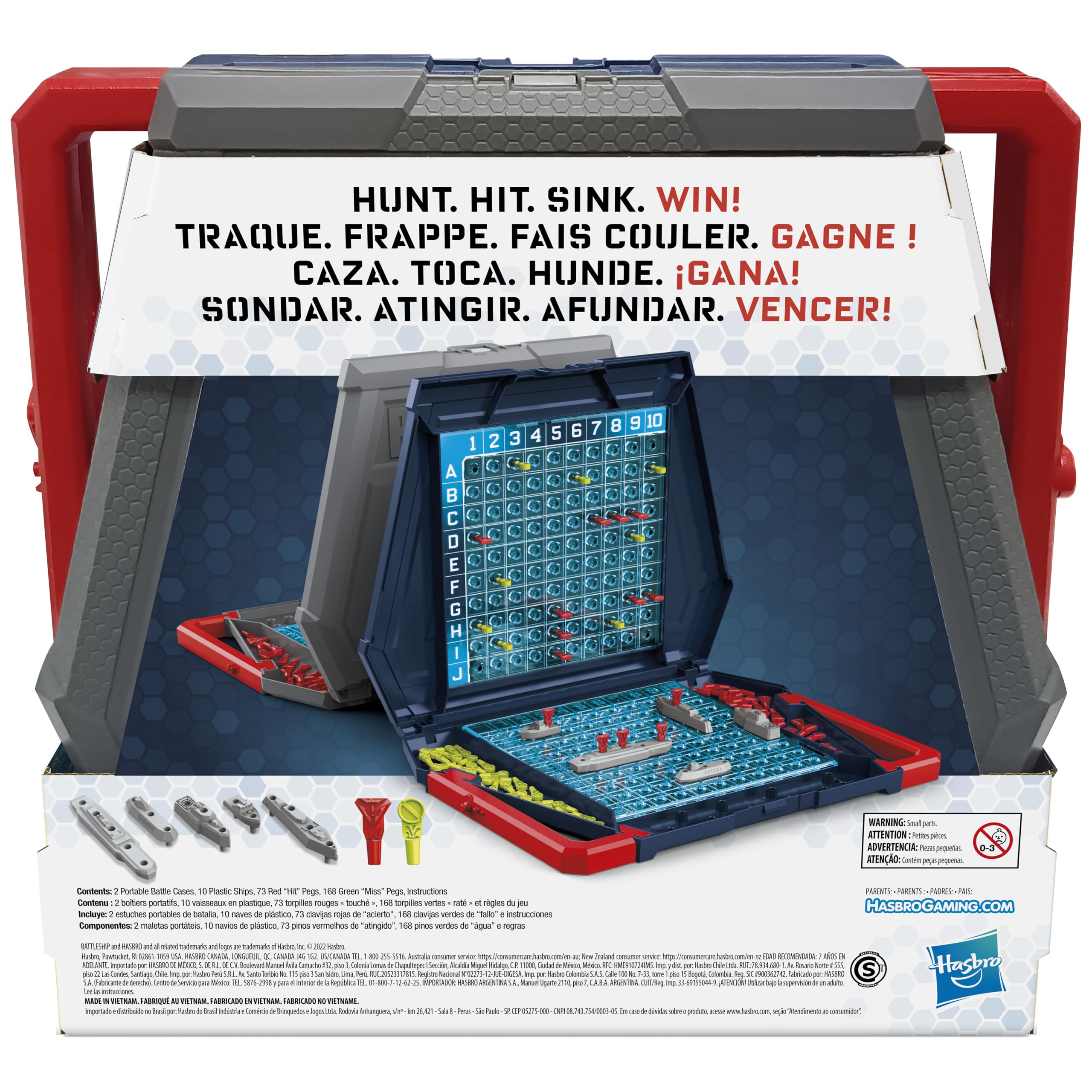 Hasbro Gaming Battleship - Classic Naval Combat Board Game for 2 Players Ages 7+