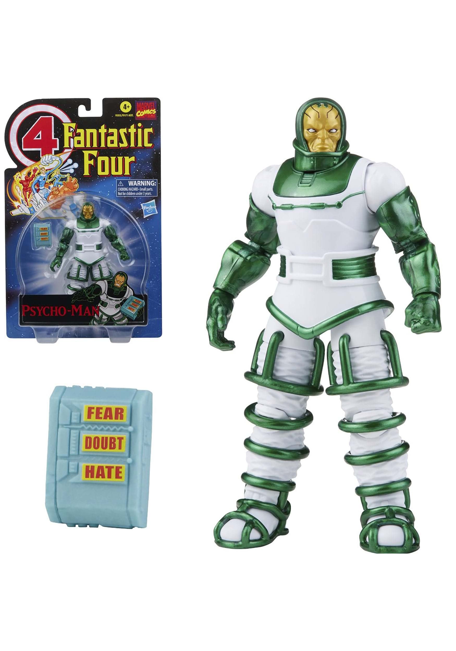 Hasbro Marvel Legends Series Retro Fantastic Four Psycho-Man 6-Inch Action Figure Toy with 1 Accessory