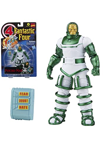Hasbro Marvel Legends Series Retro Fantastic Four Psycho-Man 6-Inch Action Figure Toy with 1 Accessory