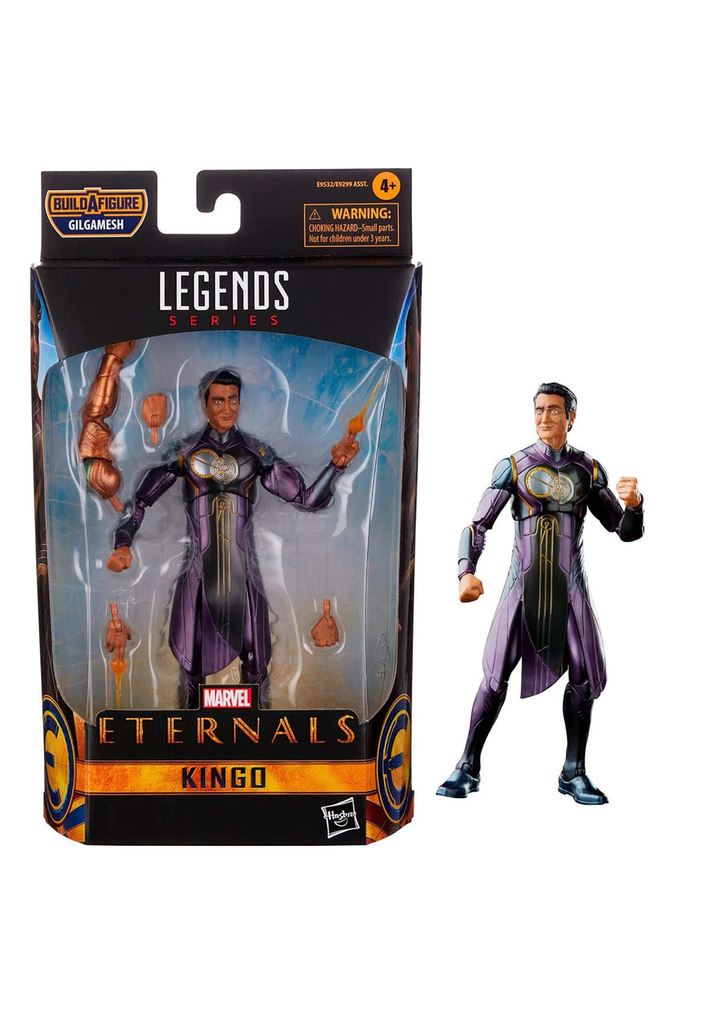 Hasbro Marvel Legends Series The Eternals Kingo 6-Inch Action Figure with 4 Accessories