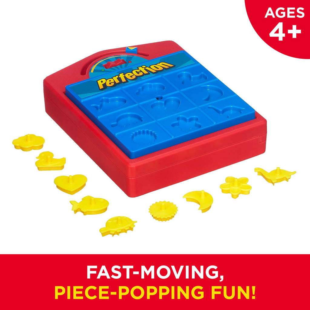 Hasbro Perfection Shape-Matching Game for Kids - Beat the Clock & Avoid the Pop! Ages 4+