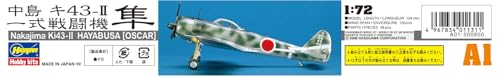 Hasegawa 1:72 Scale Japanese Ki-43 Hayabusa Oscar Fighter Model Kit