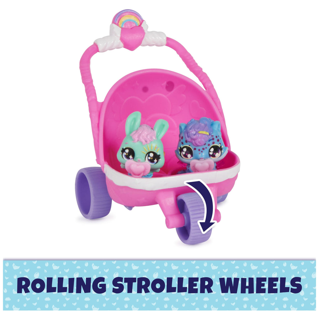 Hatchimals Alive Hatch N’ Stroll Playset – 2 Self-Hatching Eggs with Stroller Toy for Ages 3+