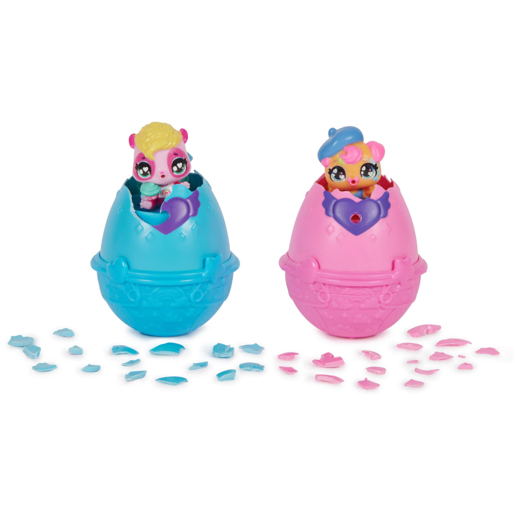 Hatchimals Alive Hungry Hatchimals Playset - Self-Hatching Eggs with Highchair and 2 Mini Figures