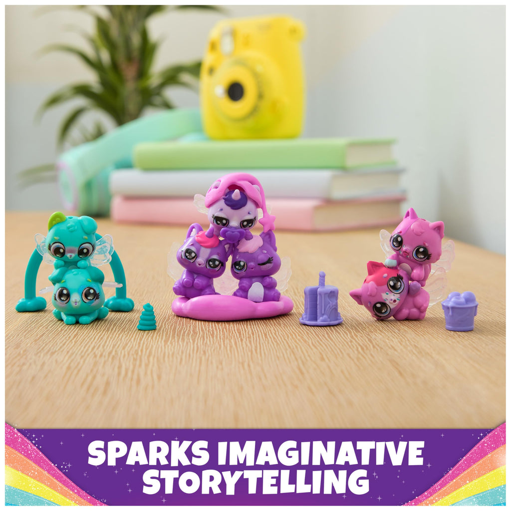 Hatchimals Alive Rainbow Splash Fizzy Color Surprise – Unbox Twins or Triplets from a Color-Changing Egg