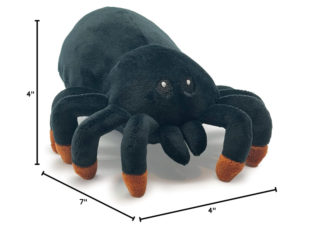 Hatchkinz Reversible Tarantula to Egg Plushie - 7" Soft Mood Flip Plush